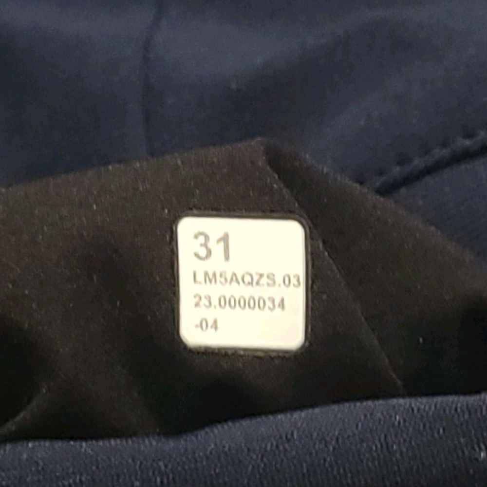 Lululemon ABC Slim Fit Pants Men 31x31 Navy Blue Warpstreme 5-Pocket - Picture 4 of 4